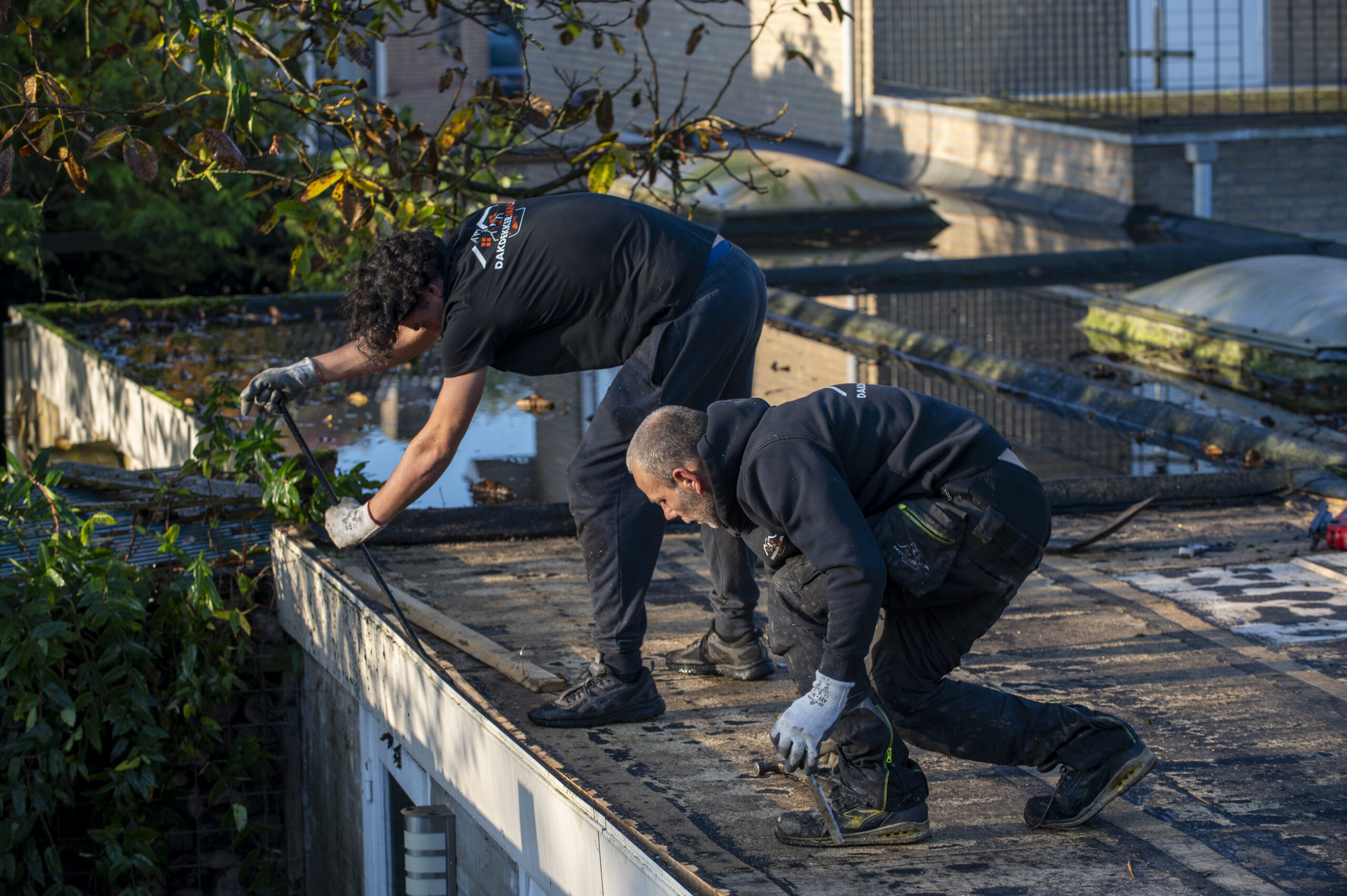 Plat dak ventilatie